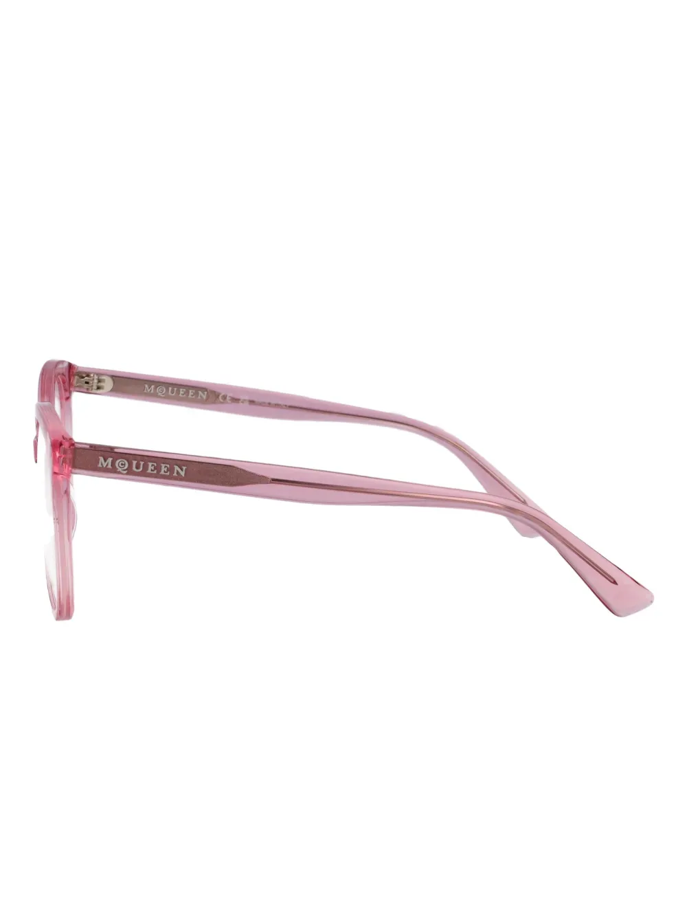 Alexander McQueen Eyewear Bril met rond montuur Roze