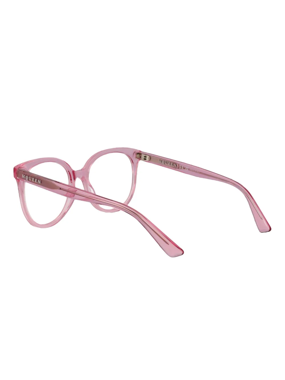 Alexander McQueen Eyewear Bril met rond montuur Roze