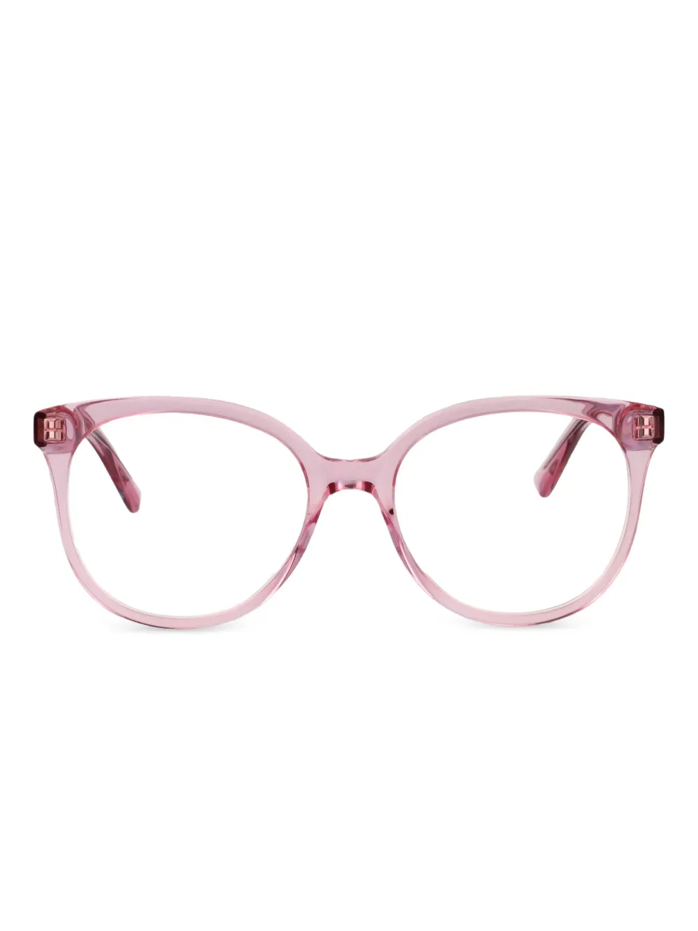 Alexander McQueen Eyewear round-frame glasses | Pink | Image 1