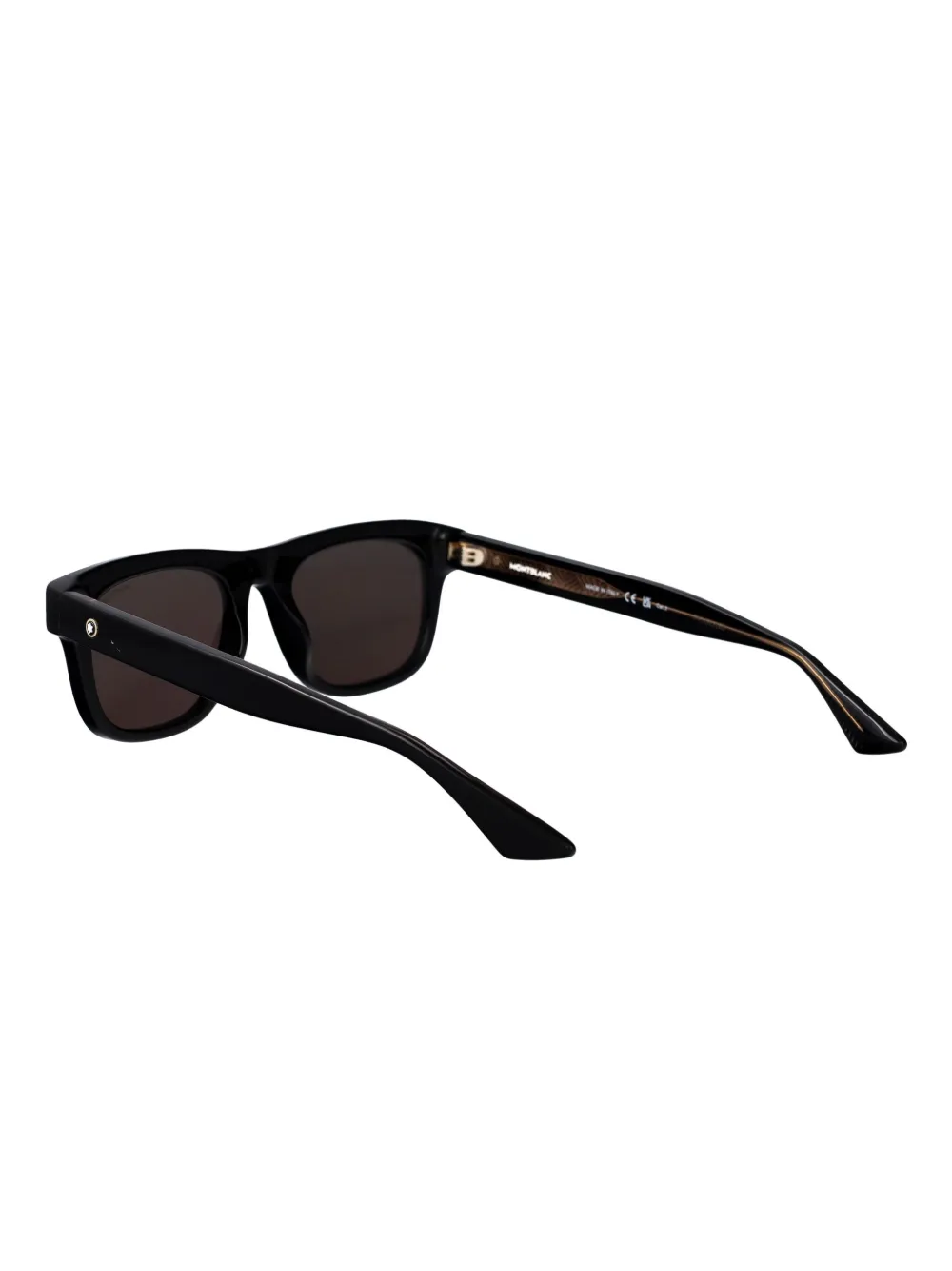 Montblanc MB0421S zonnebril met rechthoekig montuur Zwart
