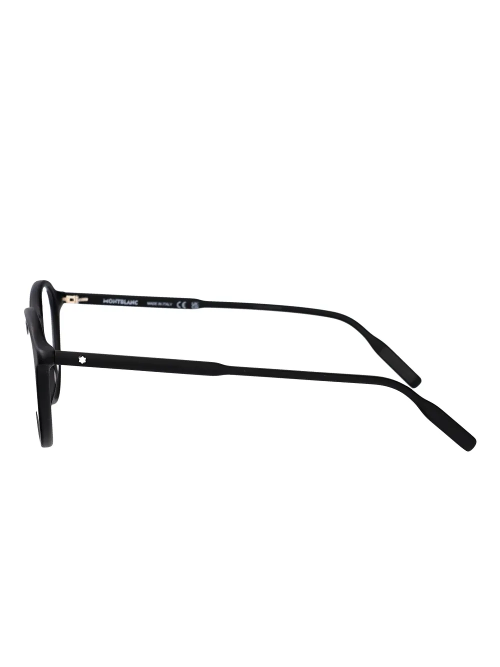 Montblanc Bril met rond montuur Zwart