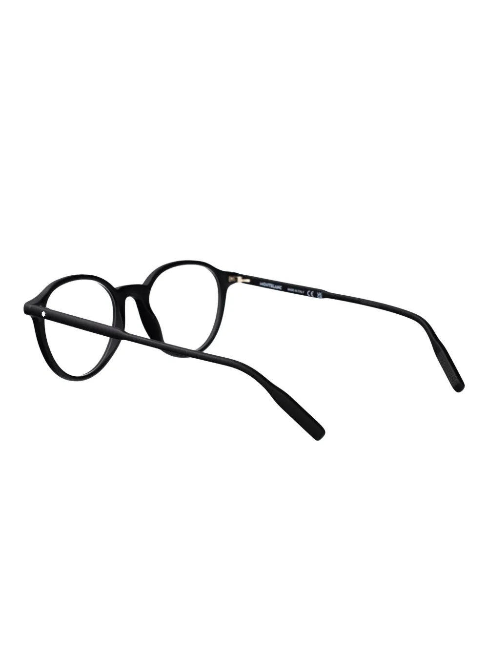 Montblanc Bril met rond montuur Zwart