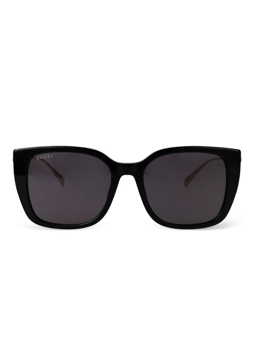 Gucci Eyewear square-frame crystal-studs sunglasses - Nero