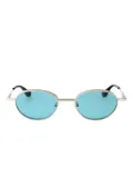 Alexander McQueen Eyewear AM0523S oval-frame sunglasses - Silver