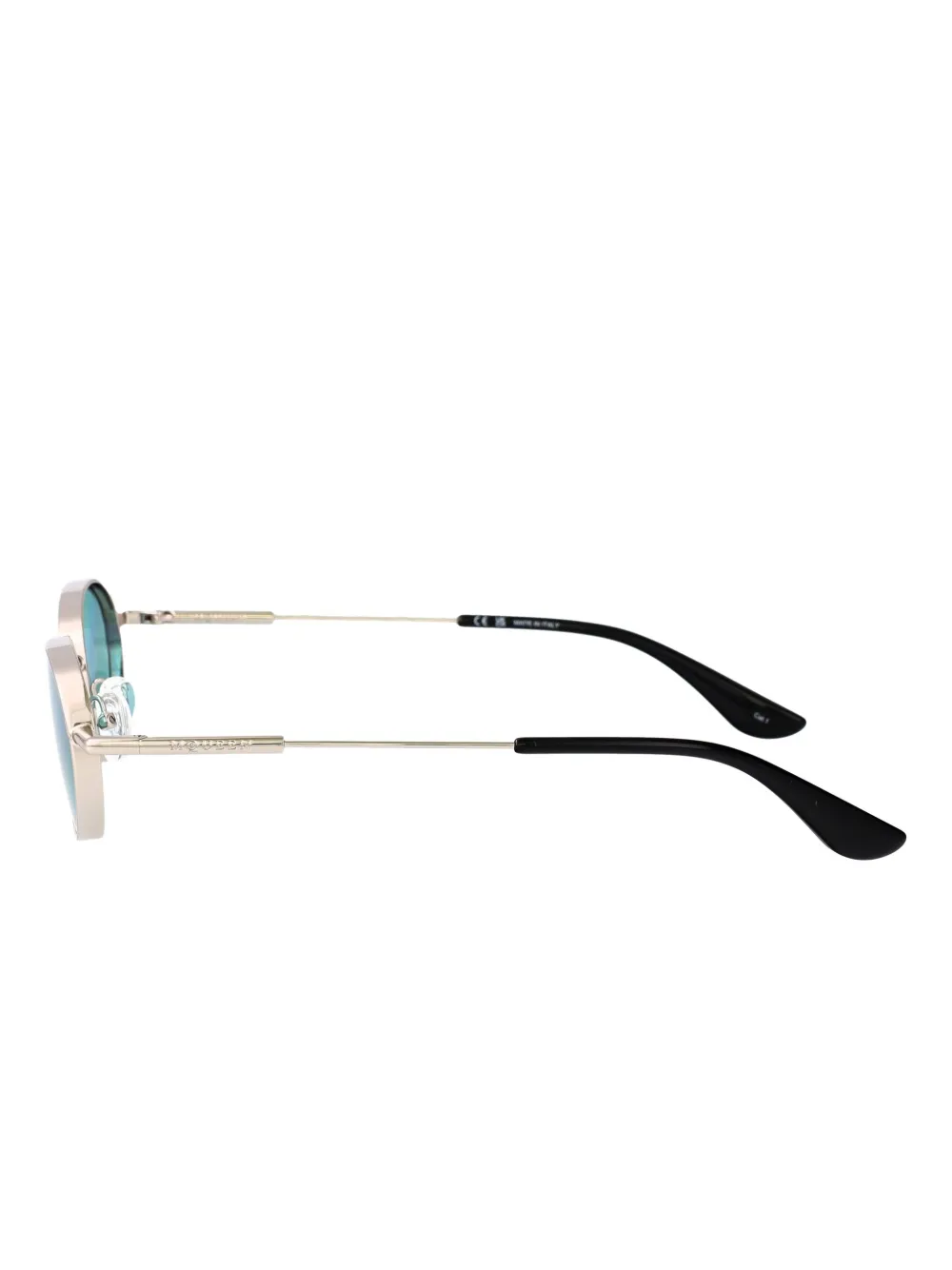 Alexander McQueen Eyewear AM0523S zonnebril met ovalen montuur Zilver