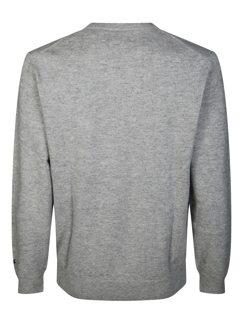 Mc2 Saint Barth Embroidered Crew-neck Sweater In Gray