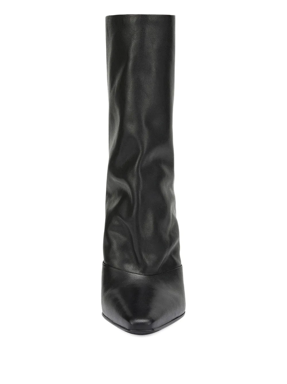 Potamy Leather Heeled Ankle Boots In Black