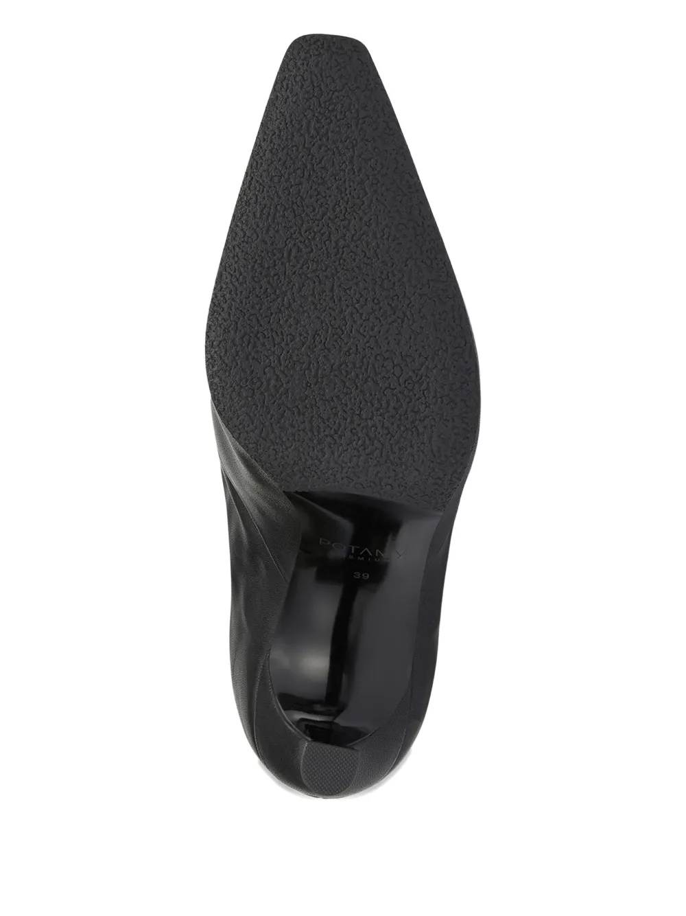 Potamy Leather Heeled Ankle Boots In Black