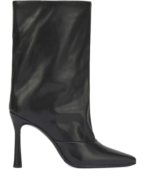 POTAMY leather heeled ankle boots