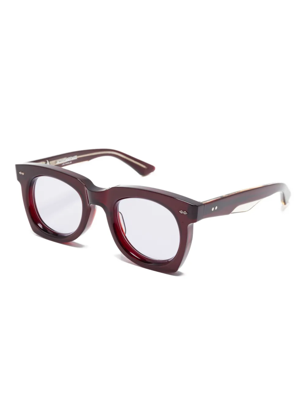 Jacques Marie Mage Zonnebril met geometrisch montuur - Rood