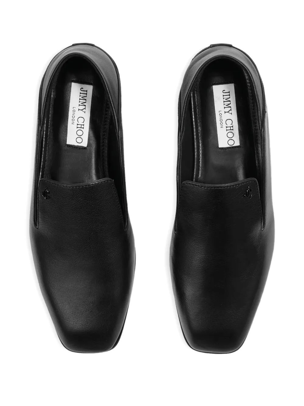 Jimmy Choo Eliot leren ballerina's Zwart