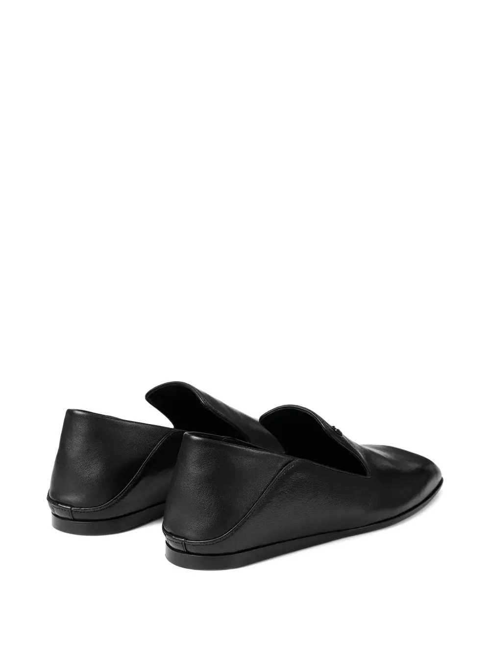 Jimmy Choo Square Toe Casual Shoes In Black