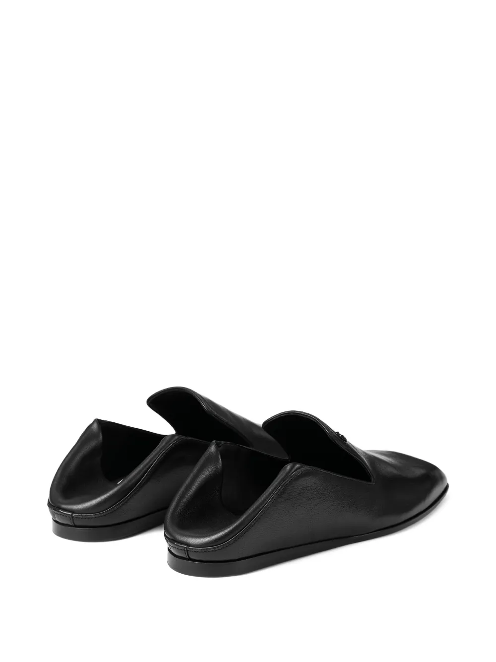 Jimmy Choo Square Toe Casual Shoes In Black