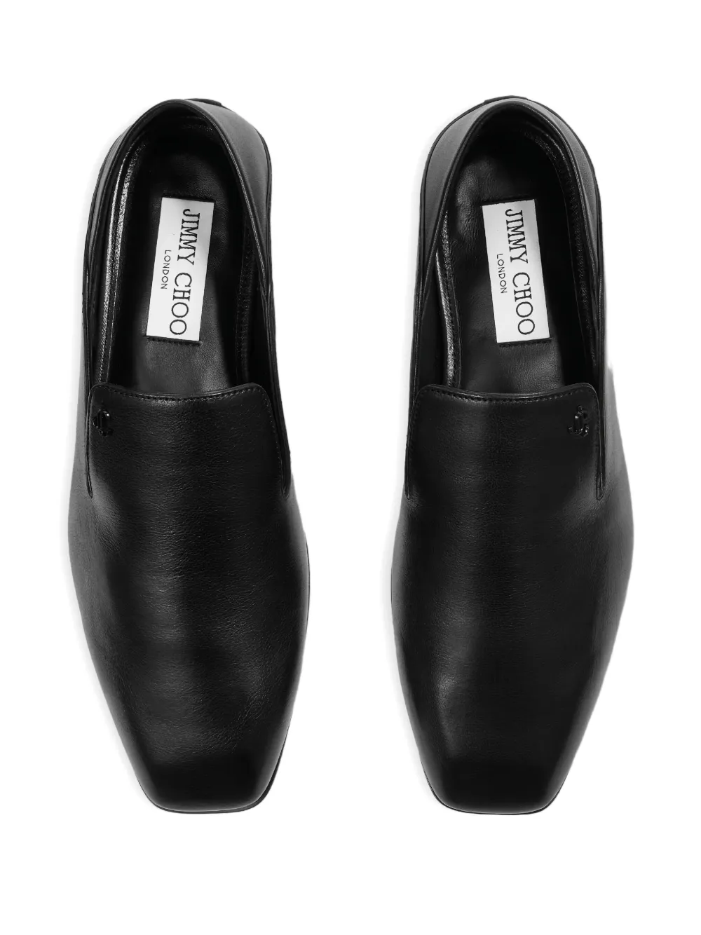 Jimmy Choo Square Toe Casual Shoes In Black