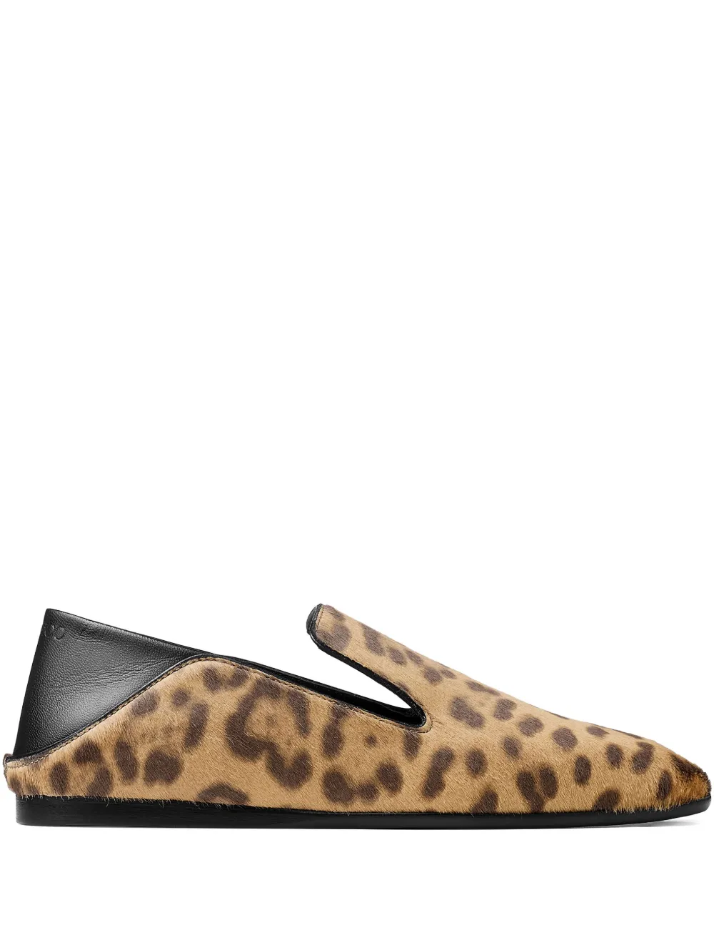 Jimmy Choo Elliot Calf Leather Leopard Print Loafers In Animal Print