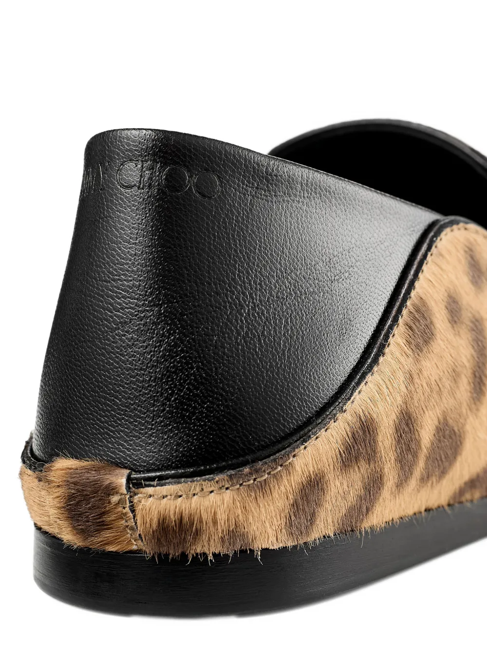 Jimmy Choo Elliot Calf Leather Leopard Print Loafers In Animal Print