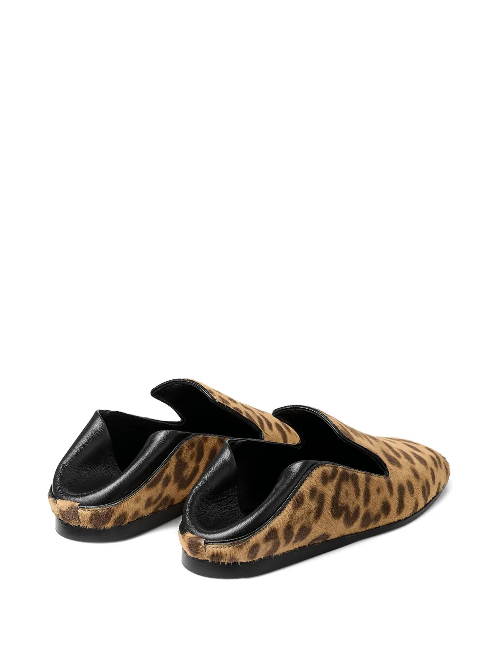 Jimmy Choo Elliot Calf Leather Leopard Print Loafers In Animal Print