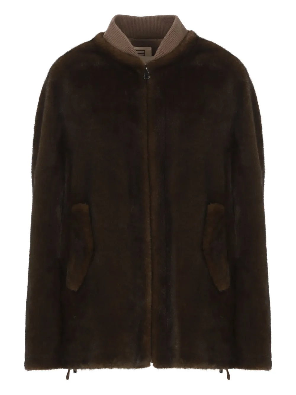VALENTINI 1972 zipped pocket jacket | Brown | Image 1