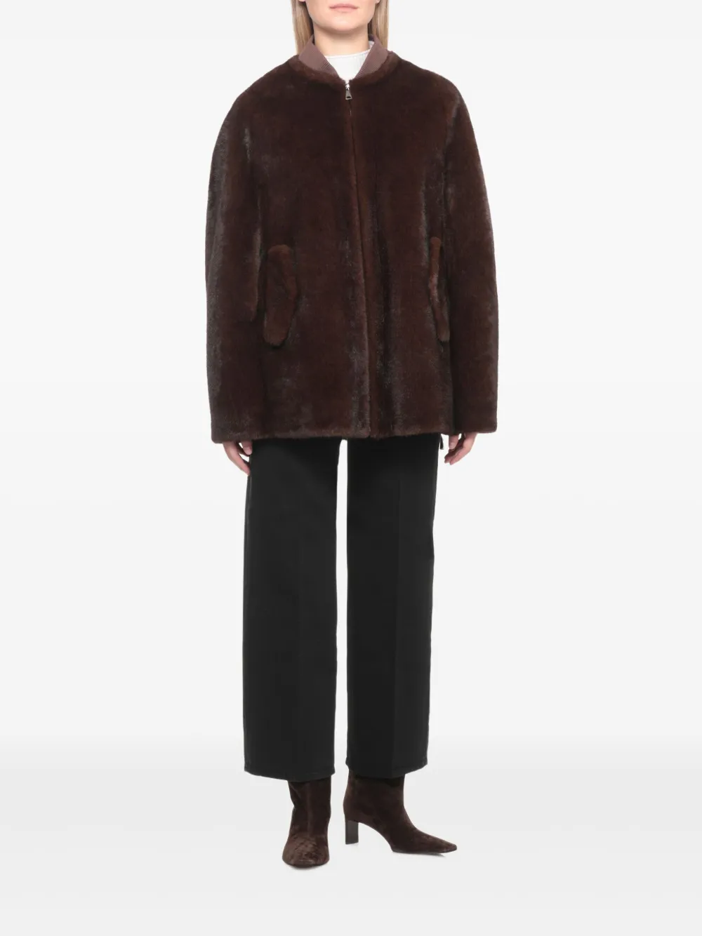 VALENTINI 1972 zipped pocket jacket | Faux Fur & Shearling Jackets | Image 2