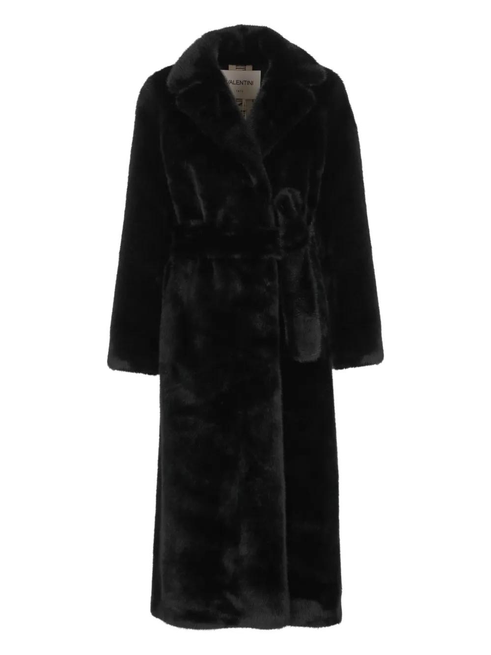 VALENTINI 1972 abrigo con cinturón | negro | Image 1