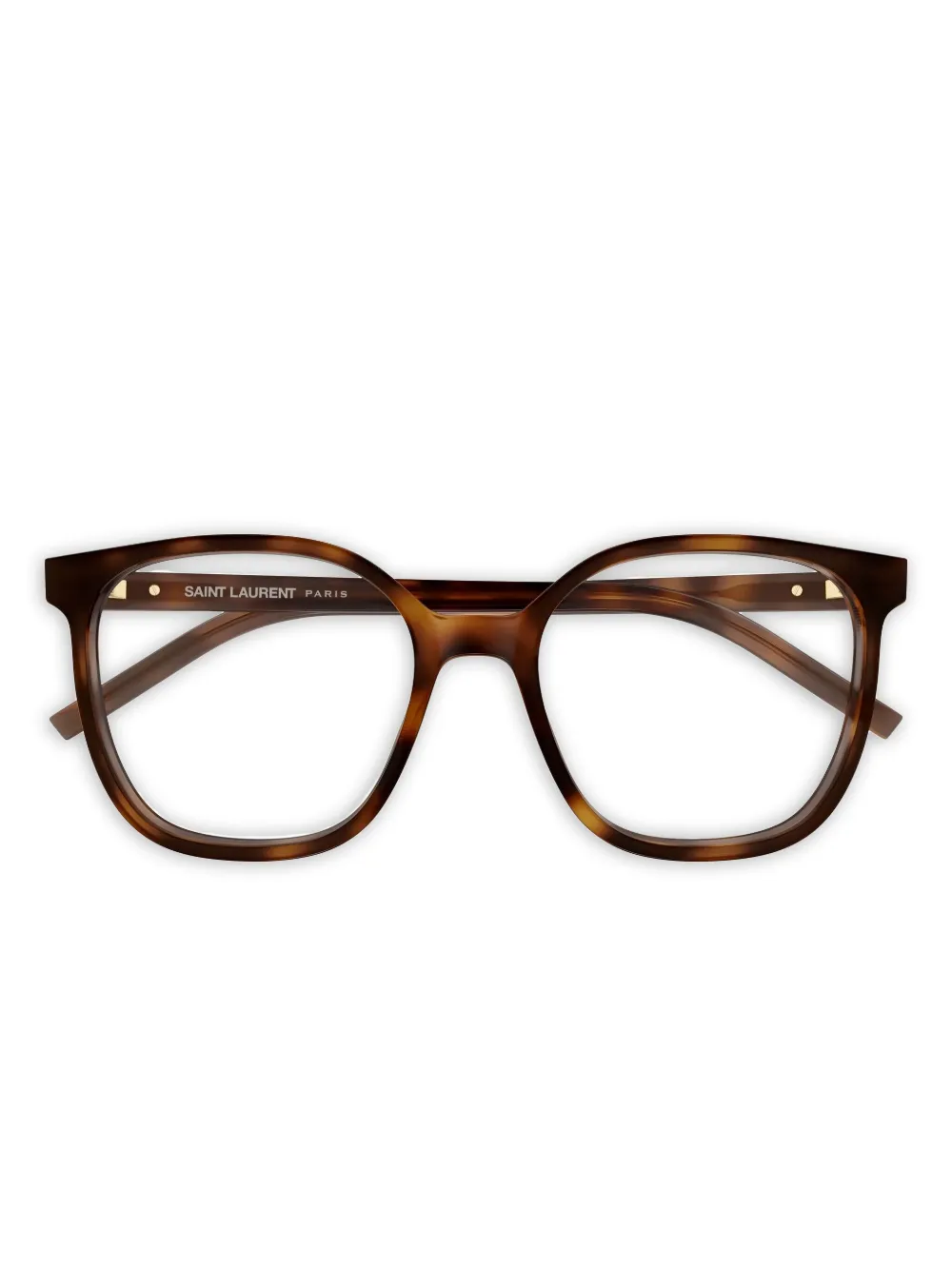 Saint Laurent Eyewear round-frame glasses | Brown | Image 1