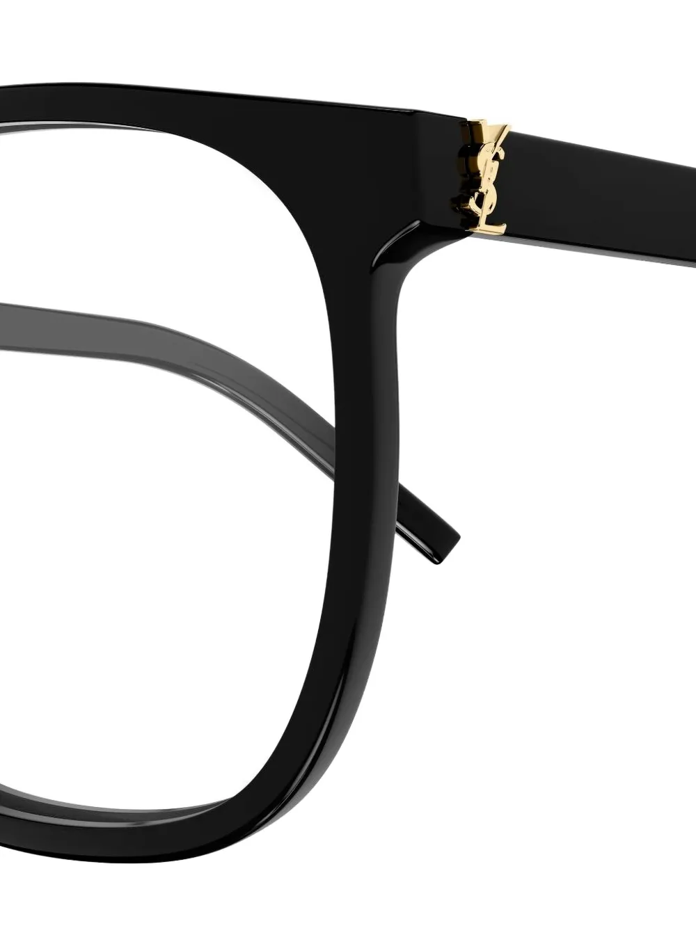 Saint Laurent Eyewear Bril met rond montuur Zwart