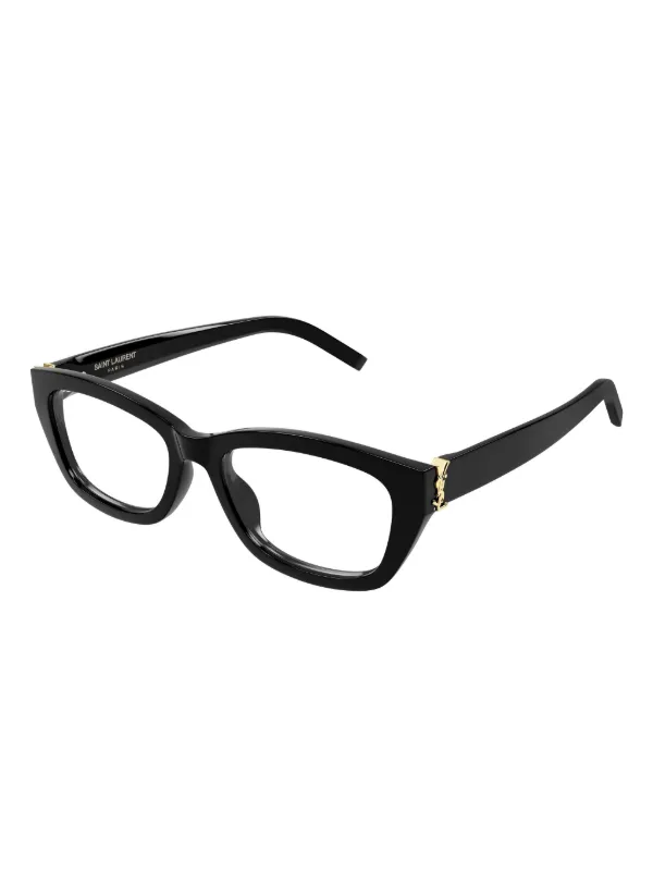 Saint Laurent Eyewear キャットアイメガネフレーム | ブラック