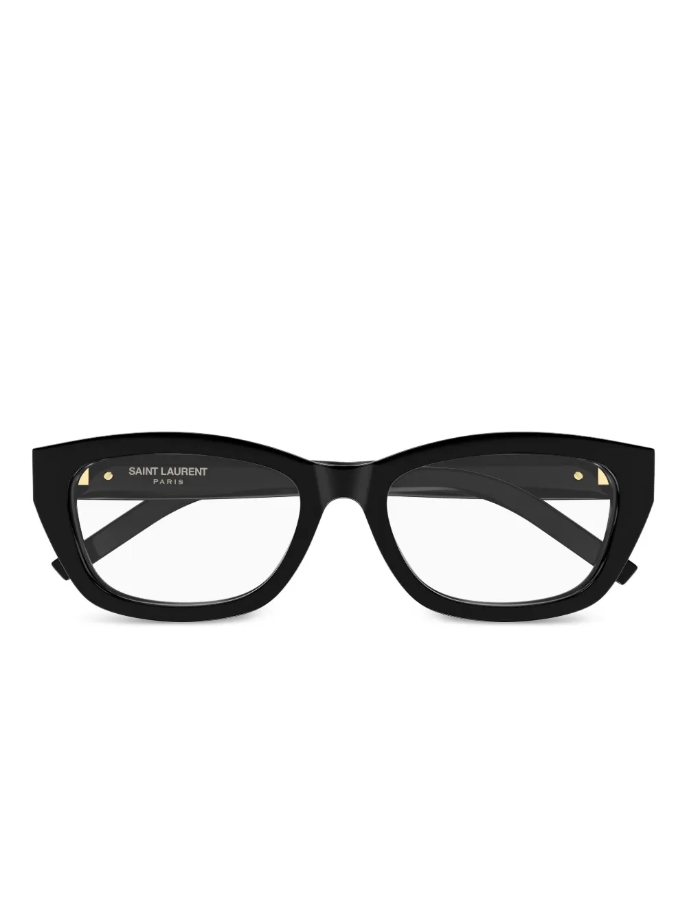 Saint Laurent Eyewear cat-eye logo glasses | Black | Image 1