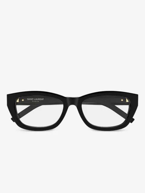 Saint Laurent Eyewear Cat-Eye-Brille mit Logo