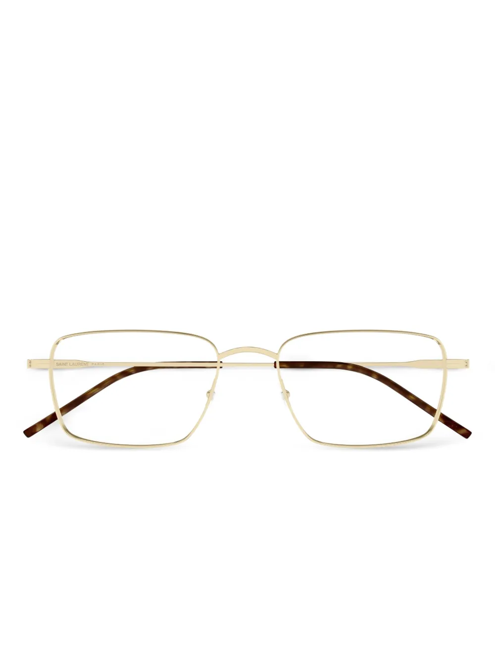 Saint Laurent Eyewear square-frame glasses | Gold | Image 1