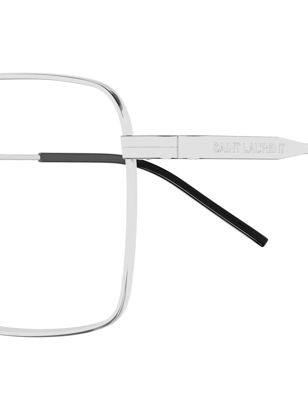 Saint Laurent Eyewear Bril met rechthoekig montuur Zilver