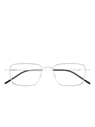 Saint Laurent Eyewear スクエアメガネフレーム | シルバートーン