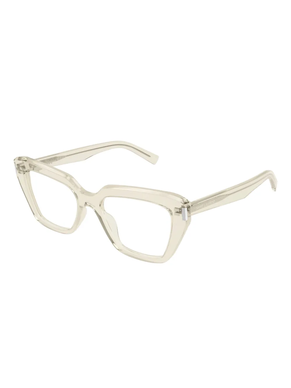 Saint Laurent Geometric Lasses In Gray