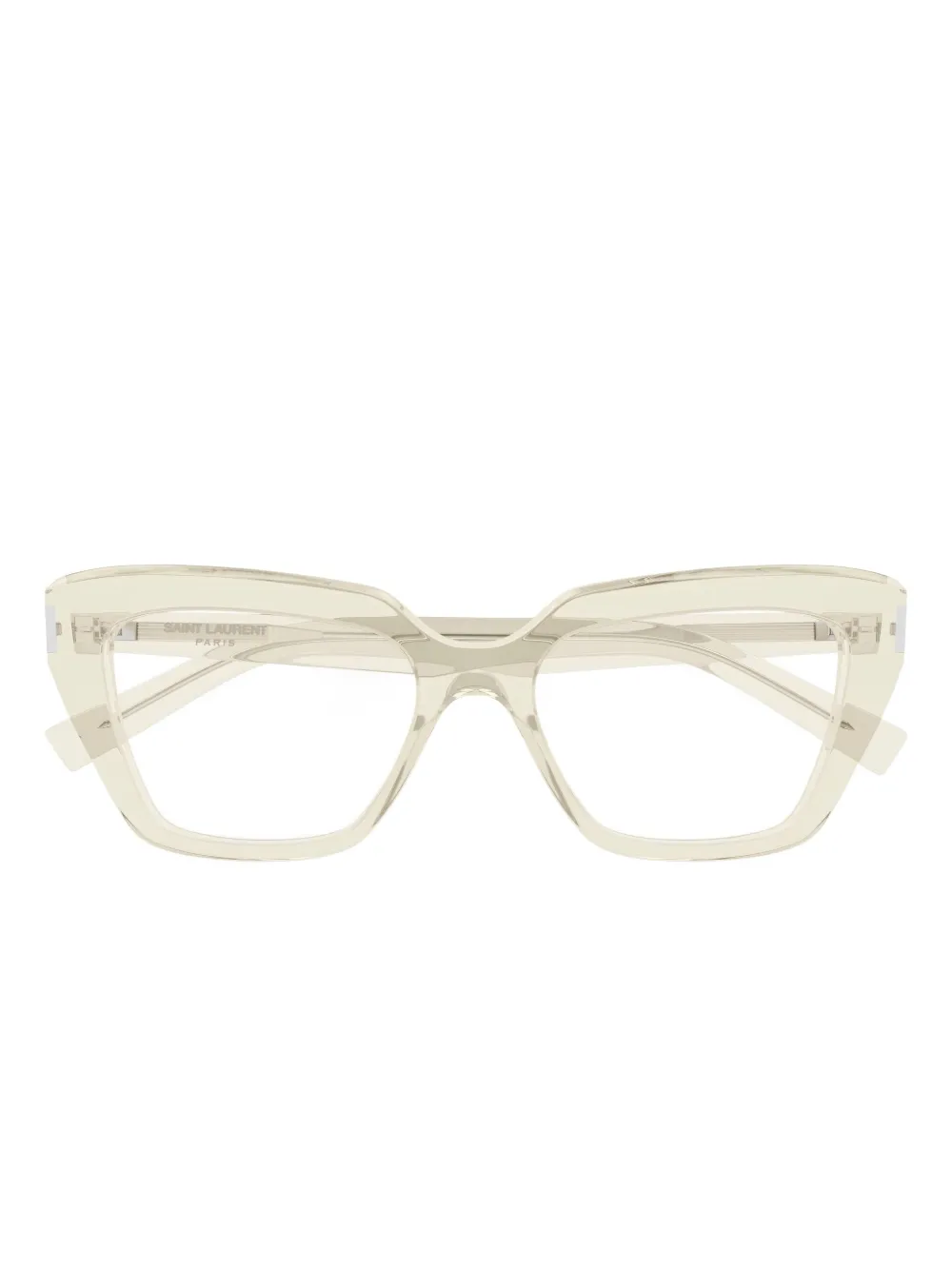Saint Laurent Geometric Lasses In Gray