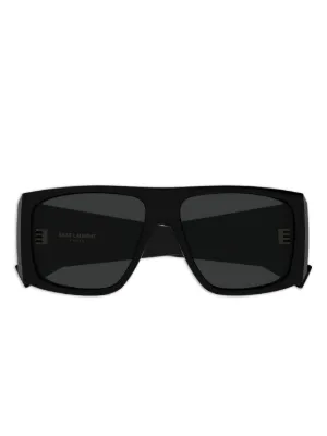 Saint Laurent Eyewear Injection シールドサングラス | ブラック