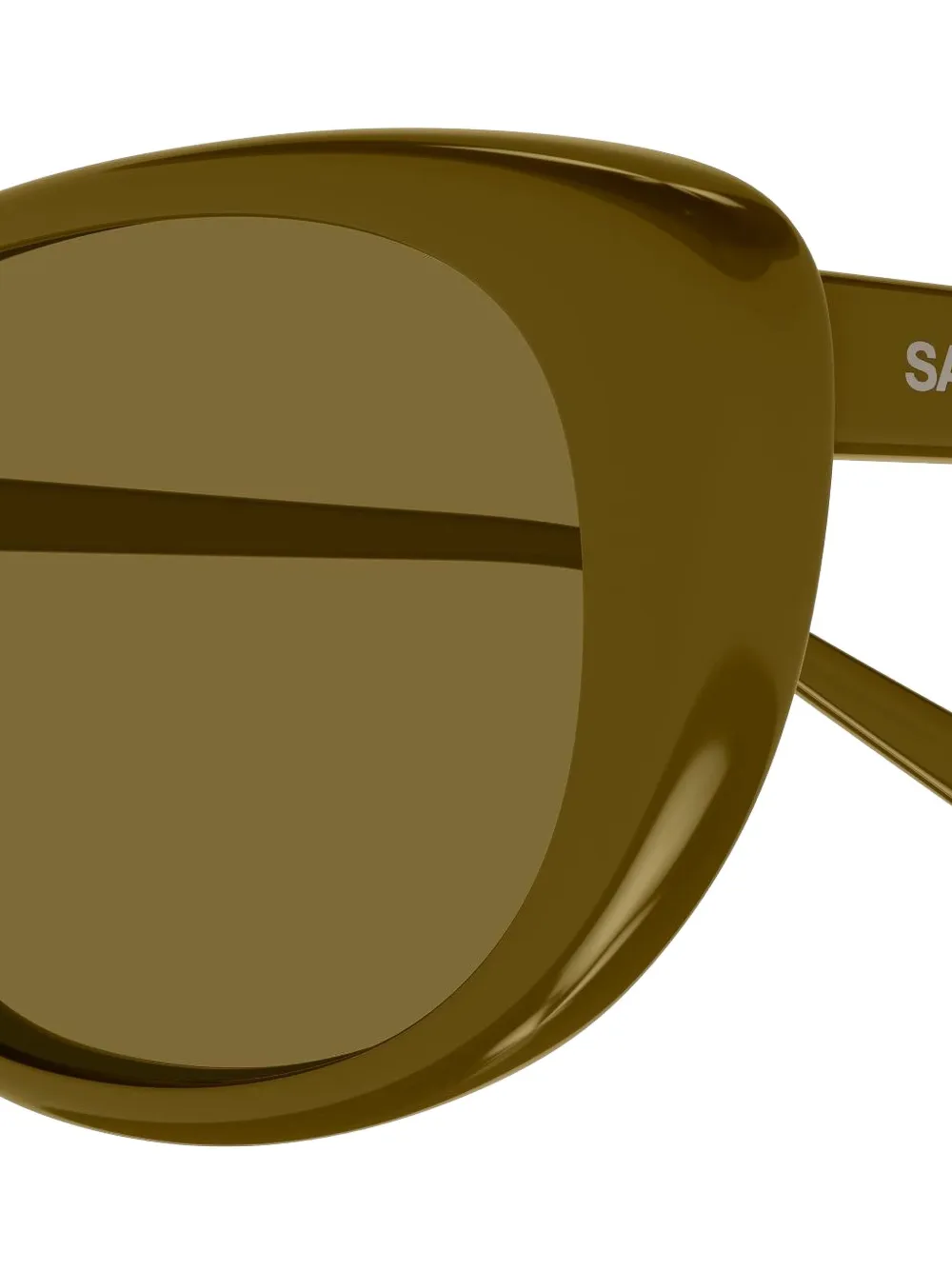 Saint Laurent Cat-eye Sunglasses In Green