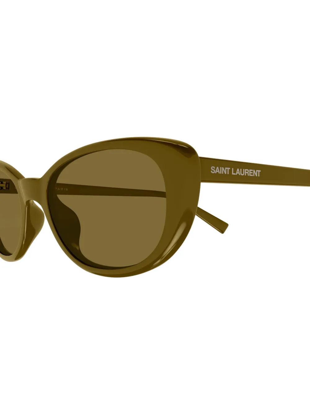 Saint Laurent Eyewear Zonnebril met cat-eye montuur Groen