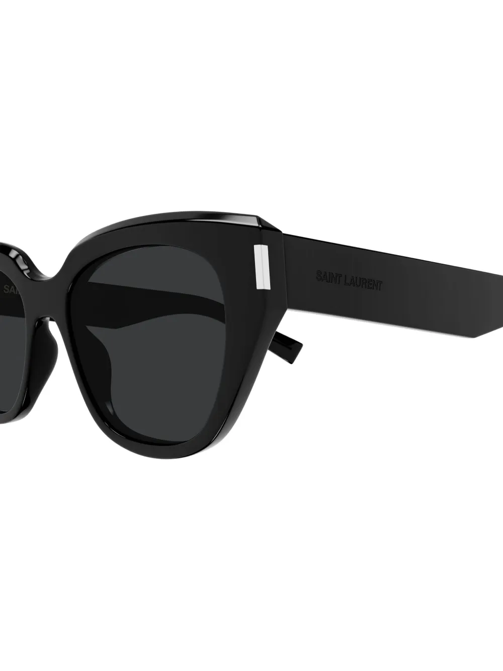 Saint Laurent Eyewear Zonnebril met geometrisch montuur Zwart