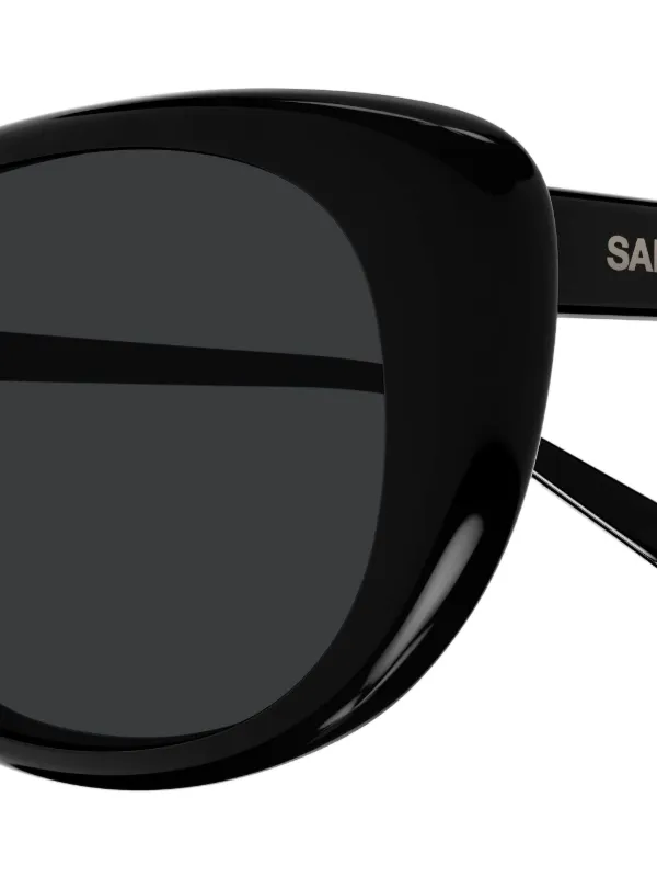 YSL イヴ・サンローラン　サングラス　ブラック キャットアイ Saint Laurent cat-eye black sunglasses featuring YSL logo