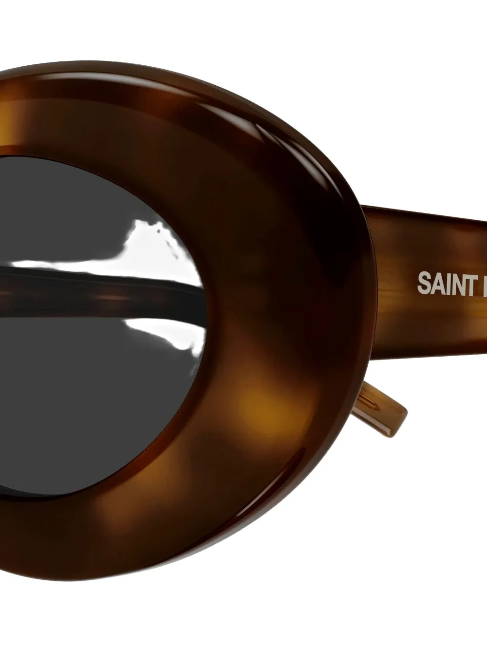 Saint Laurent Round-frame Sunglasses In Brown