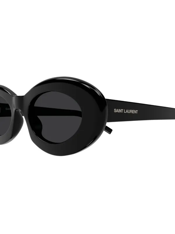 Saint Laurent Eyewear SL 594 round-frame Sunglasses | Black  display picture 3