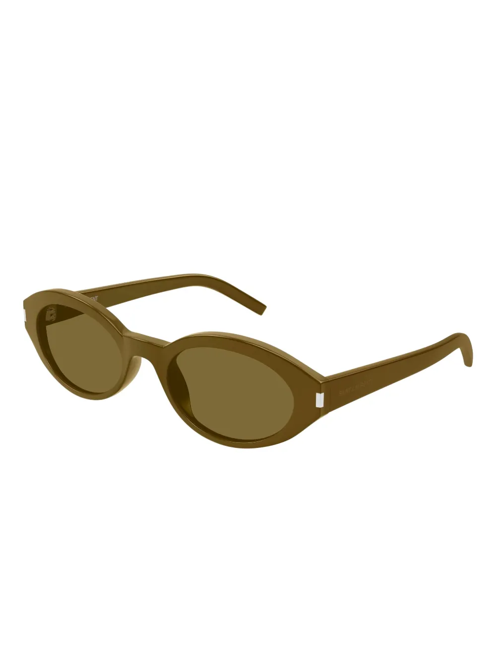 Saint Laurent Eyewear Zonnebril met ovalen montuur - Groen