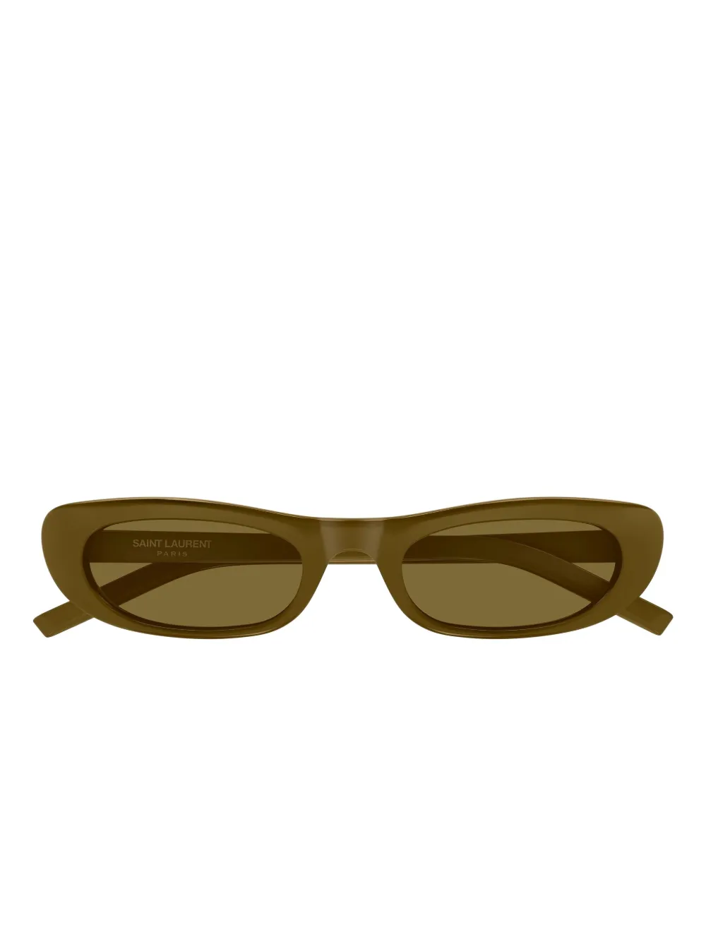 Saint Laurent Oval-frame Sunglasses In Brown