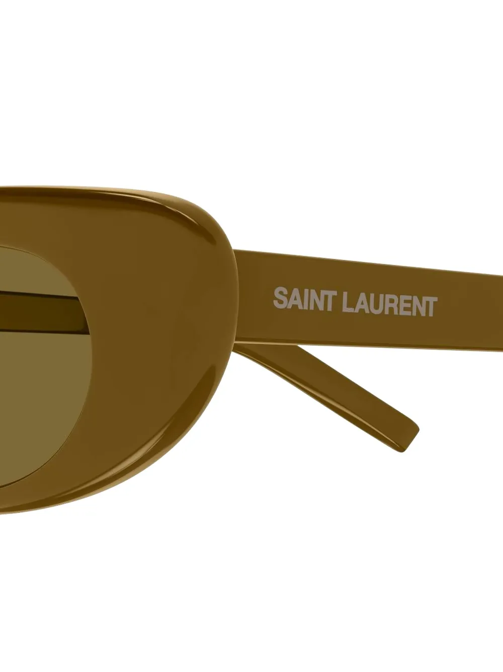 Saint Laurent Oval-frame Sunglasses In Brown