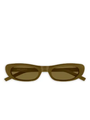 Saint Laurent Eyewear Óculos De Sol Retangular SL M152 Com Logo