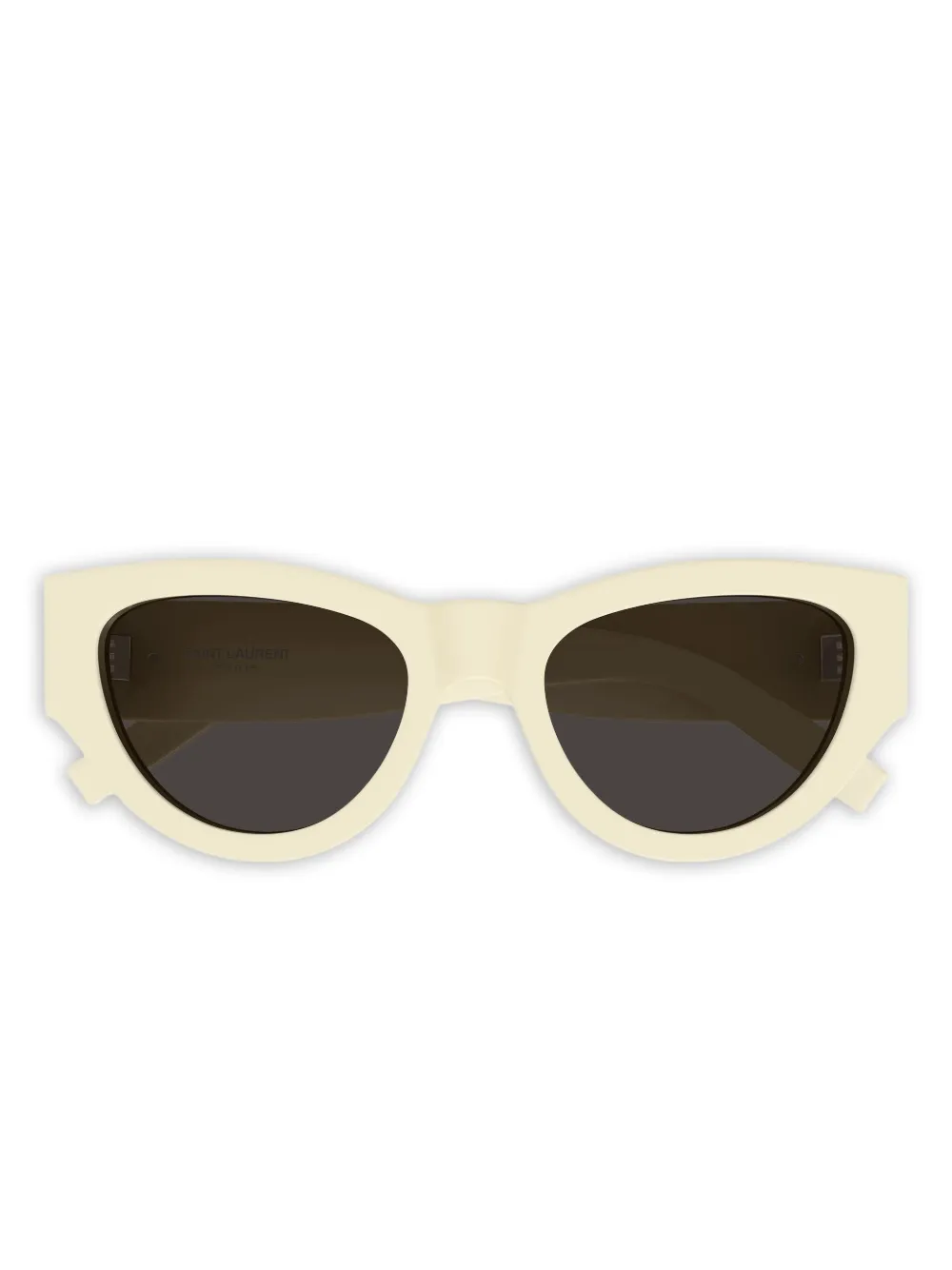 Saint Laurent Eyewear cat-eye logo sunglasses - Toni neutri