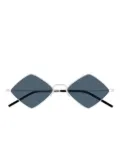 Saint Laurent Eyewear geometric-frame sunglasses - Silver