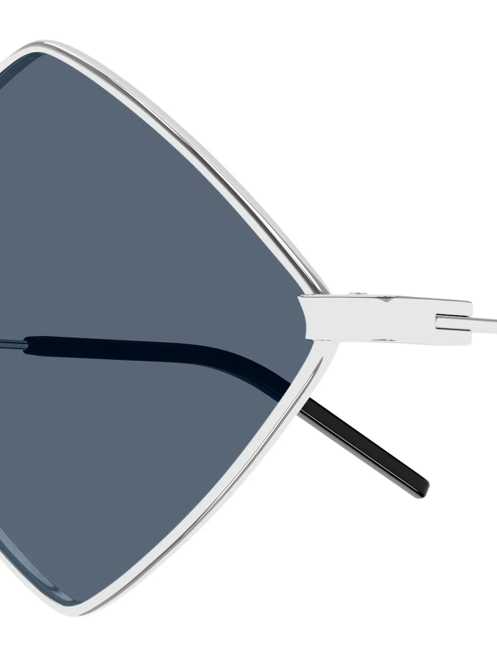 Saint Laurent Geometric-frame Sunglasses In Brown