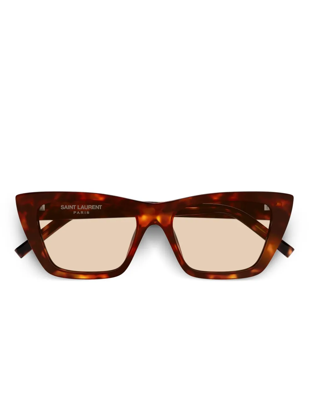 Saint Laurent Eyewear geometric-frame sunglasses | Brown | Image 1