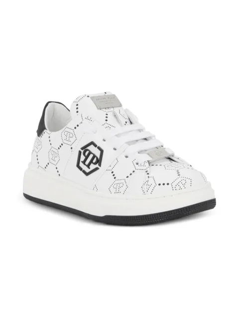 Philipp Plein Junior monogram low-top sneakers